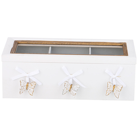 Шкатулка для чая с 3 отделениями 