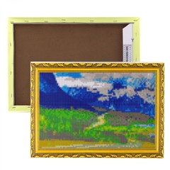 
          Алмазная мозаика Alingar, на подрамнике, с полным заполнением, (глянц), 20х30 см, 20 цветов, "Дорога в горах"