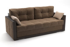 Диван-кровать БРУНО ULTRA CHOCOLATE коричневый (Velutto 23в), 5 пакетов 2160х860х990