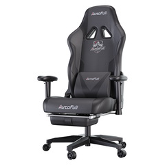 Премиум игровое кресло Autofull серия C3, AF050DS, с поддержкой для ног, черный (AF050DS)
