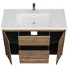 Aquanet 365920 Тумба с раковиной Nova Lite 2.0 110 напольная цв. дуб рустикальный (365920)