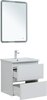 Aquanet 332503 Тумба с раковиной Эмбер 60 2 ящ. цв.белый матовый (раковина Urban) (332503)