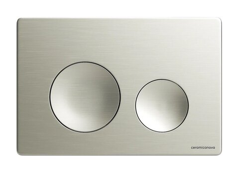Ceramica Nova CN12-001BN Кнопка смыва Balance, клавиши Circle, цвет брашированный никель, арт. CN12-001BN