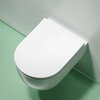 Ceramica Nova Modena CN6063MW Подвесной унитаз c ультра тонким сидением и крышкой с функцией плавного закрытия, цвет: белый