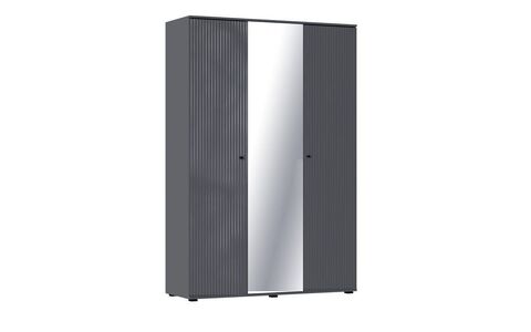 С/Г Оливия Шкаф 3-х ств. (Графит глянец, Графит)