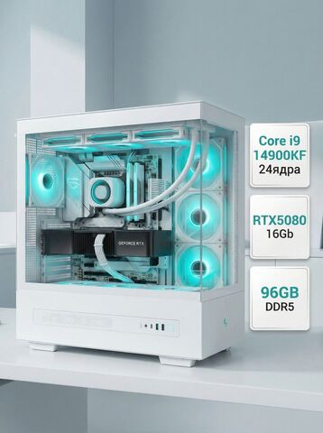 Игровой компьютер (системный блок) Intel Core i9-14900KF / NVIDIA GeForce RTX 5080 (16 Гб) / 96GB DDR5 / SSD 2TB / 850W