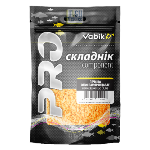 Компонент прикормки Vabik Печиво флуо оранжевое 150г