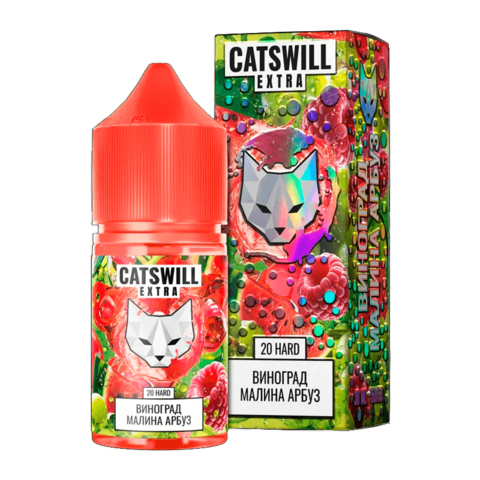 Жидкость CATSWILL EXTRA Salt 2% HARD 30 ml - Виноград Малина Арбуз