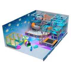 Детский игровой лабиринт «Космическая станция» 70 м²