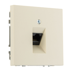 Компьютерная розетка RJ 45 LIREGUS MODERN IKL-001-01.M/SM слоновая кость матированная