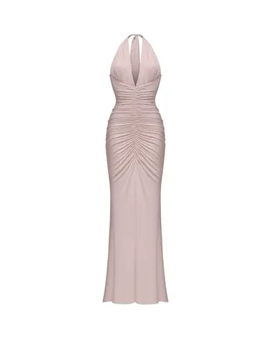 Луна макси (Luna maxi), платье макси из пудрового бифлекса