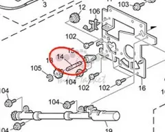 Ось Ricoh SHAFT:CONNECTING:TONER RECYCL (B2472377)