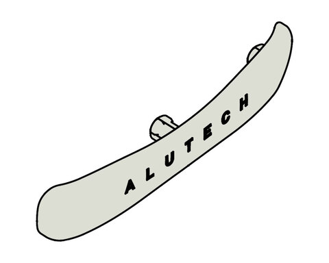 ALUTECH Крышка для комплекта ручек RLG004-02P (RAL 9002), RLG004.226.15