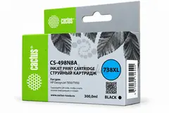 Картридж струйный Cactus CS-498N8A 738XL чер.мат.пигм. (300мл) для HP DesignJet T850, T950 с чипом
