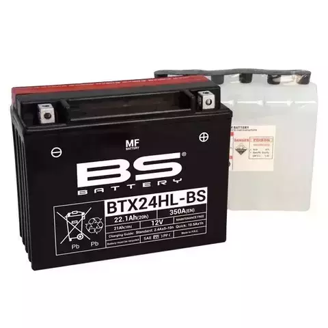 Аккумулятор BTX24HL-BS/YTX24HL-BS