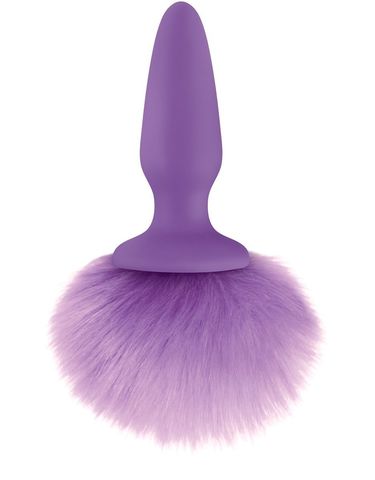 Фиолетовая анальная пробка с фиолетовым заячьим хвостом Bunny Tails Purple - NS Novelties Bunny Tails NSN-0510-55