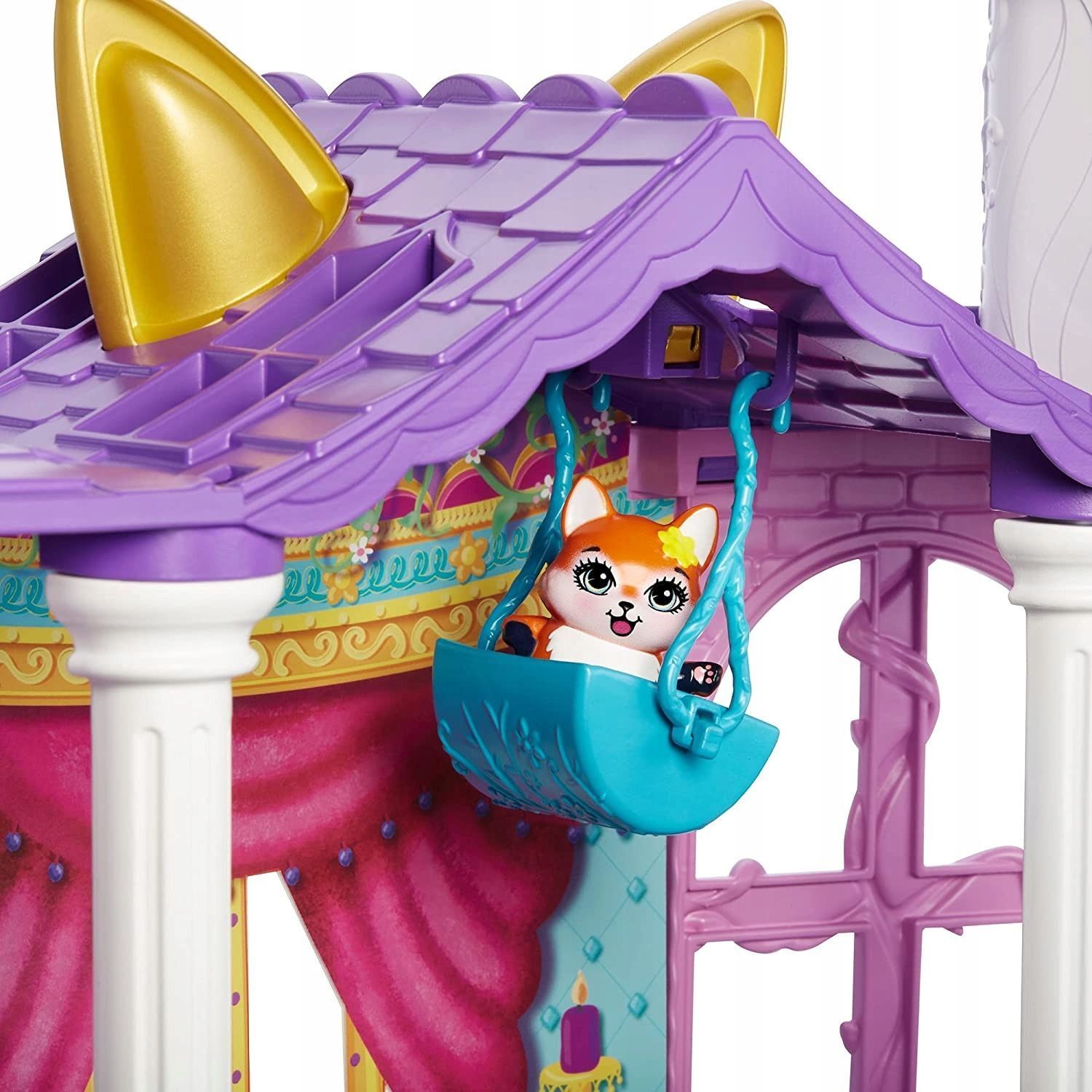 Кукольный домик Mattel Enchantimals - Королевский дворец Фелисити Фокс и  Фокс Флик 66 см HCG59 купить в Москве | Доставка по России.