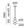 Подвесной светильник Maytoni Drop MOD273PL-L16G3K