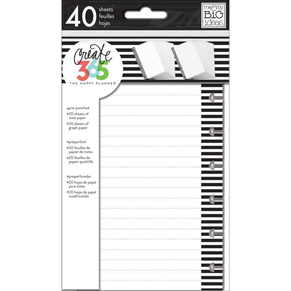 Внутренний блок для ежедневника Create 365 Mini Planner Fill Paper -  White Note