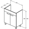 Тумба под раковину 70 см Ideal Standard Tempo E0536OS