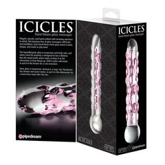 Стеклянный фаллоимитатор Icicles №7 - 17,8 см. - 