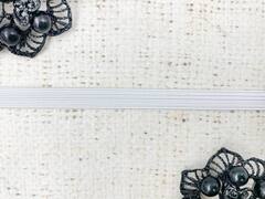 Резинка продежка, ш. 0,8 см, белый