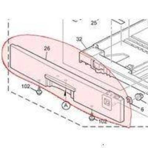 Крышка лотка подачи бумаги RICOH B2432702/B243-2702