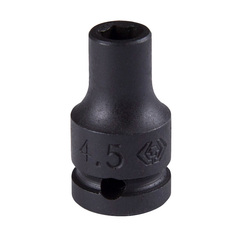 KING TONY (253545M) Головка торцевая ударная шестигранная 1/4", 4.5 мм