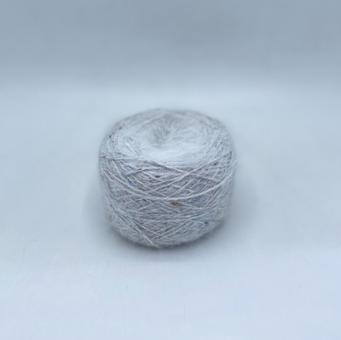 Luxury Selection by Ri.Go(пр.Италия), art- Angora Spiky Tweed ,2/900 450 м/100гр, 75%Ангора 5%Вискоза 20%Полиамид , цвет-Светло-серый, твид,арт.27253
