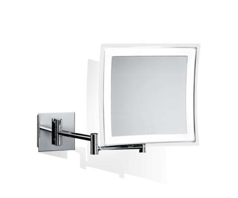 Decor Walther 0121800 Decor Walther BS 85 TOUCH Зеркало косметическое 235x210x370мм, настенное, питание от сети, 5-кратное увеличен, LED подсветка с сенсорным выкл, цв хром