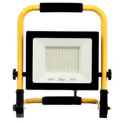 89-1-655 Прожектор светодиодный переносной, 50Вт, IP65, 6500K, черный (Very)