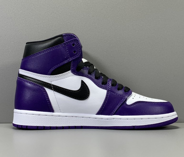 court purple jordan 1 size 8