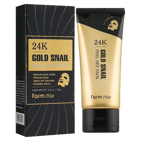 Farm Stay 24K Gold Snail Peel Off Pack маска-пленка с золотом и муцином улитки