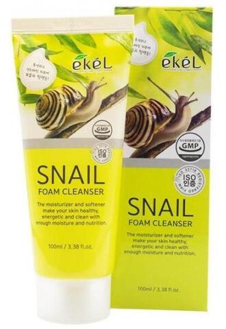 Пенка для умывания EKEL Foam Cleanser Snail, 100 мл