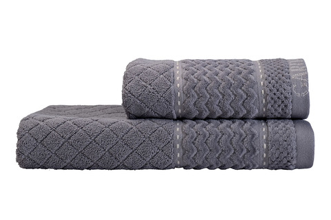 Полотенце 50x90 Garda Decor Наполи серое