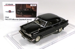 GAZ-21P Volga 1964 right steering wheel Limited Edition of 21 pcs. black 1:43 ICV064A