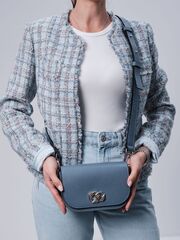 Сумка на плечо Deboro 30879 синяя глубина