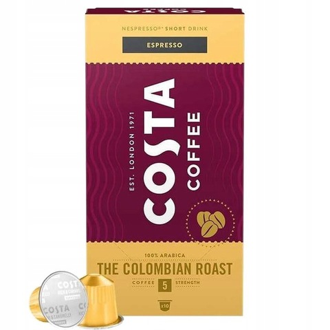 купить Кофе в капсулах Costa Coffee Colombian Roast Espresso, 10 капсул для кофемашин Nespresso (Коста Кофе)