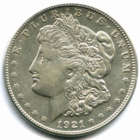 1 доллар 1921. (S) США XF+ (Морган)