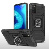 Противоударный чехол Strong Armour Case с кольцом для Samsung Galaxy A03s (Черный)