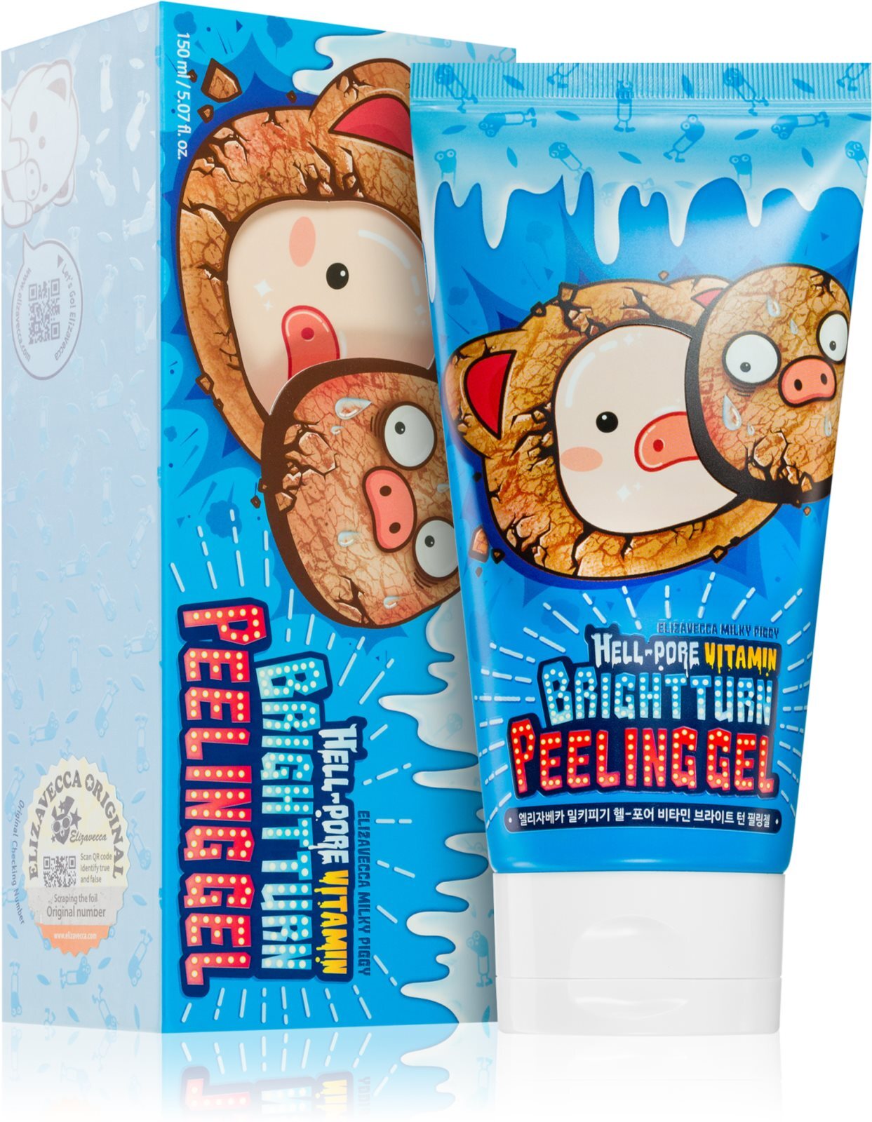 Elizavecca глубоко очищающий скраб Milky Piggy Hell-Pore Vitamin ...