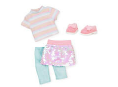 Glitter Girls Кукла Жасмин с розово-бирюзовыми волосами и с аксессуарами для волос 35 см. (GG51152)