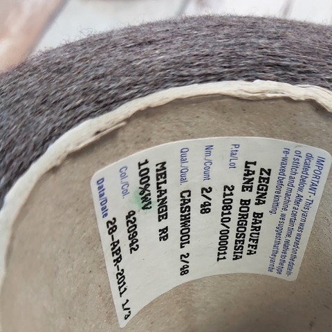 Меринос ZEGNA BARUFFA / CASHWOOL 2/48 серо-коричневый меланж