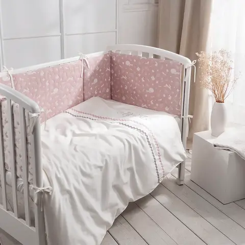 Комплект белья для классической кроватки Toys Форест 6 предметов цвет айвори