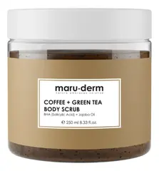 Maruderm, Скраб основе порошка кофейных зерен и экстракта зеленого чая - Coffee + Green Tea Body Scrub, 250 мл,