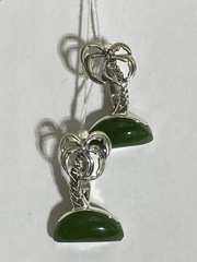 Пальма (серьги из серебра)