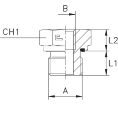 Соединение PFE BSP 1/4" BSP 1/8" CAST