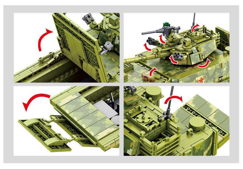 Конструктор серия Армия Китайская боевая машина пехоты ZBD-05