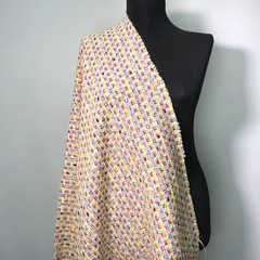 Ткань твид Chanel оригинал цвет яркая клетка 3092