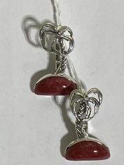 Пальма (серьги из серебра)